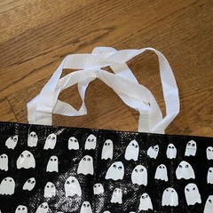 Halloween Ghost Casper Grocery Sturdy Handles Decorative Tote Bag SPOOKY FUN ❤️