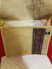 The Dodo Bag Tote Beach Tote Shopping Tote Brown and Natural Jute Button NEW