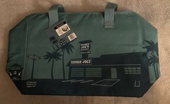 Trader Joe’s 8 Gallons Reusable Bag Cooler Large Insulated Tote Blue Green NWT