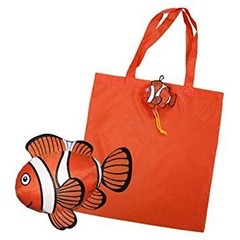 20pcs Fish Shopping Foldable Bag Colorful Reusable Bags Shoulder Tote (Random…