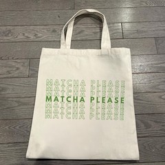Matcha Please Tote Bag | Minimalist Green Tea Lover