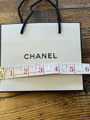 CHANEL 4.5” x 5.5” X 2.5” Authentic Paper Gift/Shopping Bag Mini Tote White