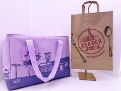 TRADER JOE’S NEW SPRING 2026 Large Reusable Insulated Bag 8 Gallons Purple Rain