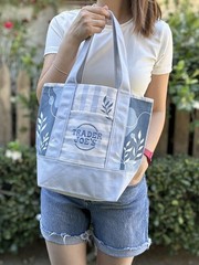 Made To Order – 4PC Hand-Painted Trader Joe’s Striped Mini Totes in all colors