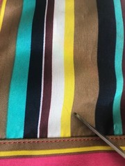 Pre-Owned Lancome Multi- Striped Reusable Tote / Beach / Book / Shopping Bag