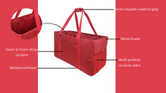 Extra Large Multipurpose Collapsible Utility Tote Bag