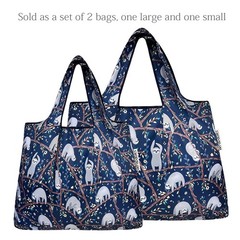 P74005 Foldable Tote Nylon Reusable Grocery Shopping Bag Large Small Unit