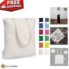 Eco-Friendly Medium Tote Bags – 5-Pack Lightweight Reusable for Daily Activities
