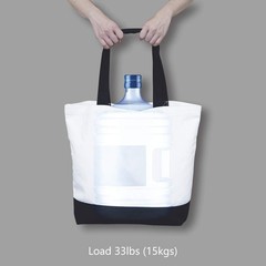 TOPDesign 1 | 3 | 6 | 12 | 24 Pack Super Strong Large 12oz Cotton Canvas Tote Ba