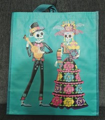CATRINA/CATRIN DAY OF THE DEAD/DIA DE LOS MUERTOS REUSABLE BAG 15.5X13X7 NEW