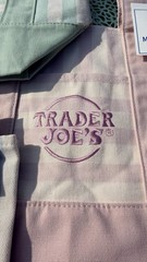 Trader Joe’s Striped Canvas Mini Tote Set of 4 Summer 2026 NEW with Tags