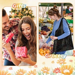 18 Pack Reusable Grocery Bags Foldable Shopping Bags Machine Washable Bags Wa…
