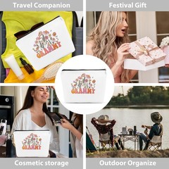 Grammy Gift Ideas Grandma Gifts Cosmetic Bag 9.5*7.1*2 inch, Multicolor0714