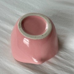 Pink lips decorative plate