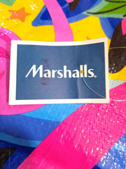 Marshalls Flamingo tote shopping bag with tag recyclable 19x7x17 inches