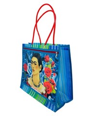 Mexican Mercado Shoulder Mesh Bag | Reusable Shopping Bag | Frida Kahlo Image |