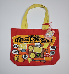 Trader Joe’s Cheese Experience Reusable Cotton Shopping Tote Bag NWT