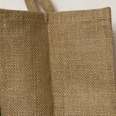 Whole Foods Market London Christmas Jute Tote Bag Holiday Red Star Brown UK New