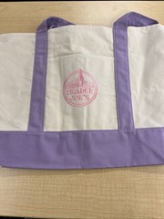 Trader Joe’s Canvas Large Purple Shopping Bag Limited Tote Lavender New W/Tags