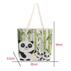 Cute Casual Panda Artistic Tote Bag For girls Woman Gift shoulder satchel bag
