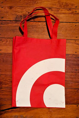 Reusable Red Target Shopping SMALL Tote Bag 11.5×15.5 target logo
