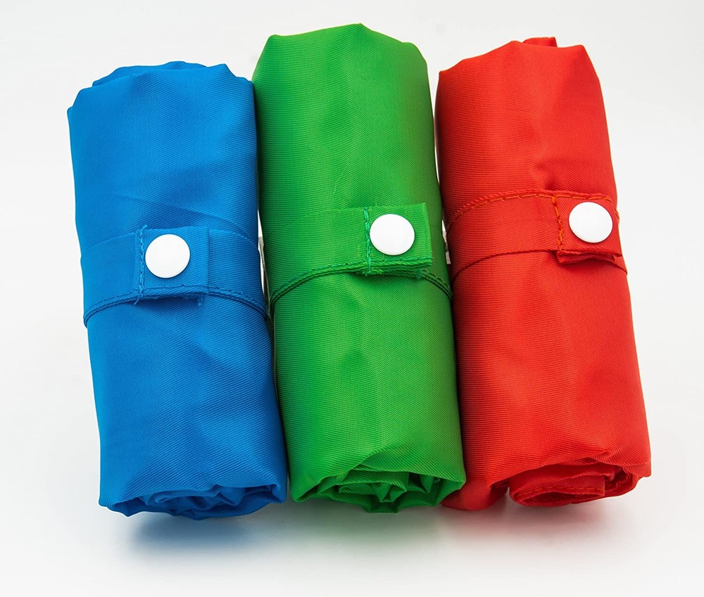 Reusable 3-Pack Grocery Shopping Totes Bags Recycled Eco Friendly 15″ New