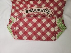 Sweet Vintage Smucker’s – Strawberry – Red Gingham Tote Bag