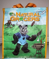 NWOT Natural Grocers Bag Reusable Shopping Tote Heavy Duty Holds 50 lbs Soccer