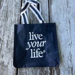 American Eagle Reusable Shopping Bag Dark Blue & White Polropylene Modern