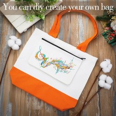 24 Blank Sublimation Tote Bags + Zipper Pouches – FREE DTF Film w/ Custom Design