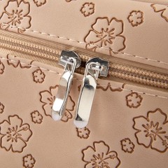 Cozomga Brown PU leather Stylish Retro Makeup Cosmetic Toiletry light brow
