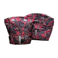 California Innovations Pink Floral Foldable Insulated Market Totes Set Of 2