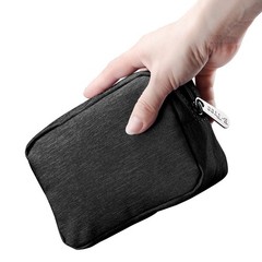 E-Tree Cute Small Pouch, Makeup Cosmetic Bag,Make up 6″ X 1.8″ X 4″, Black