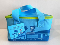 Trader Joe’s Mini Insulated Bag ~ Light Blue w/Green Zipper ~ Discontinued NWT