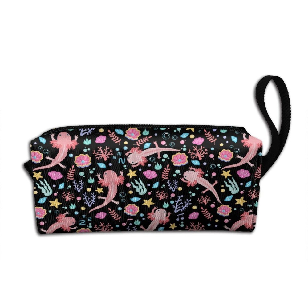 Axolotl Makeup Bag For Women, Portable Cosmetic Zipper Pouch One Size, 4
