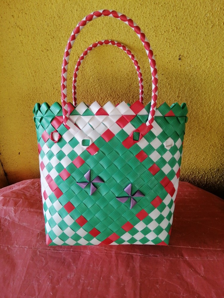 Reusable Multicolored Medium Shopper Beach Grocery Travel Handbag Easy To Clean