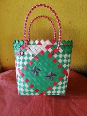 Reusable Multicolored Medium Shopper Beach Grocery Travel Handbag Easy To Clean