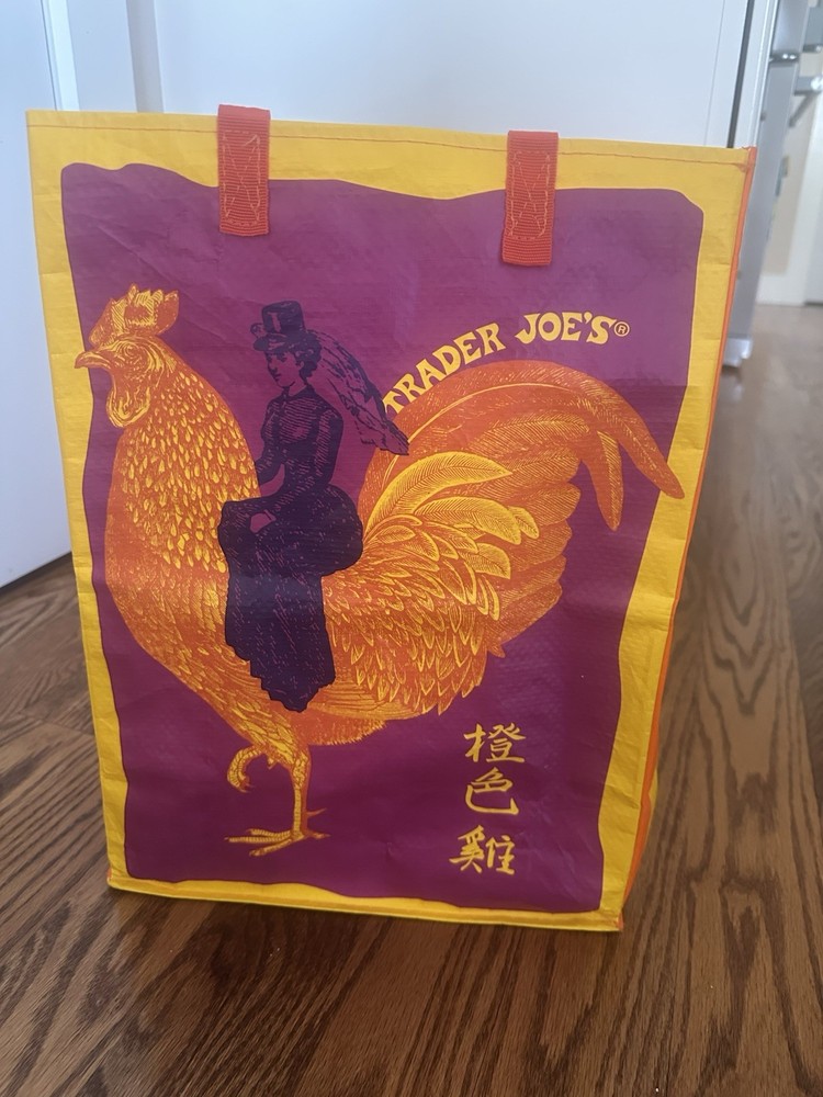 TRADER JOE’S “ORANGE CHICKEN” Reusable Shopping Bag RARE Limited
