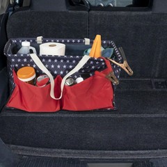 Red White Blue Krush Container AllPurpose Utility Tote Bag Pockets Storage