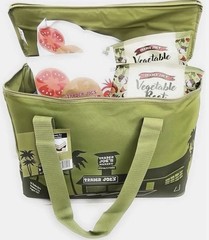 Trader Joe’s Large Insulated Tote Olive Green 8 Gallon Reusable Bag Cooler