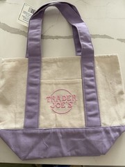 Traders Joe’s Mini Canvas Totes 4 Pastel Colors