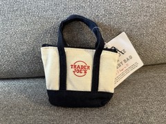 TraderJoe’s Micro Mini Tote 2-in-1 Grocery Bag Green and Navy Set of 2