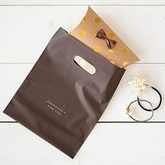 HEADS EVB-5 Made in Japan Brown Tote Bags 200mm W x 90mm D x 245mm H 50 count