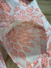 Free People FP Movement Reusable Ripstop Nylon Orange White Floral Tote Bag