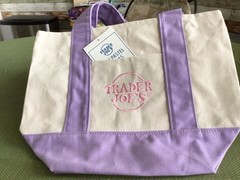 New PURPLE Trader Joe’s Pastel Mini Canvas Tote Bag 2026