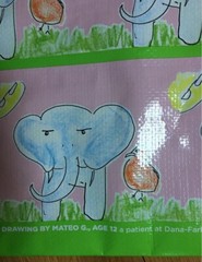ELEPHANTS 🐘 REUSABLE Shopping Bag~HomeGoods~EcoFriendly TOTE~Jimmy Fund CUTE!