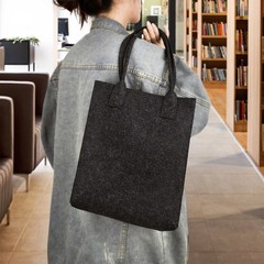 Custom Tote Bag with Handles PRINTED Personalized Felt Grocery Shopping Bags