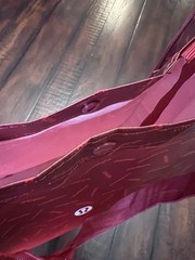 Lululemon Large Reuseable Store Shopping Bag/Tote – 14 x 16 x 6 – Red Ombre