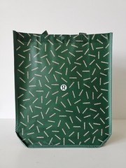New LULULEMON Multicolor GRAPHIC LOGO Reusable Shopping Bag Large, Pack of 5