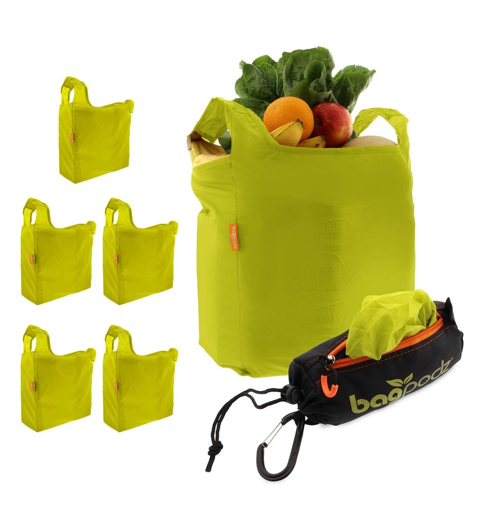 Sturdy Reusable Grocery Bags Foldable And Washable Made From Ripstop Nylon Hold